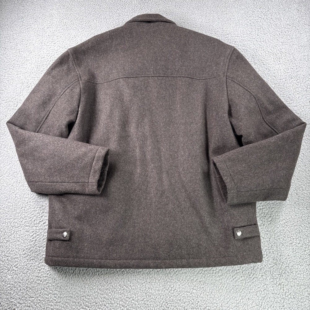 Pierre Cardin Coat Mens L Full Zip Wool Blend Lined Zip Pocket Preppy Career - Picture 9 of 14